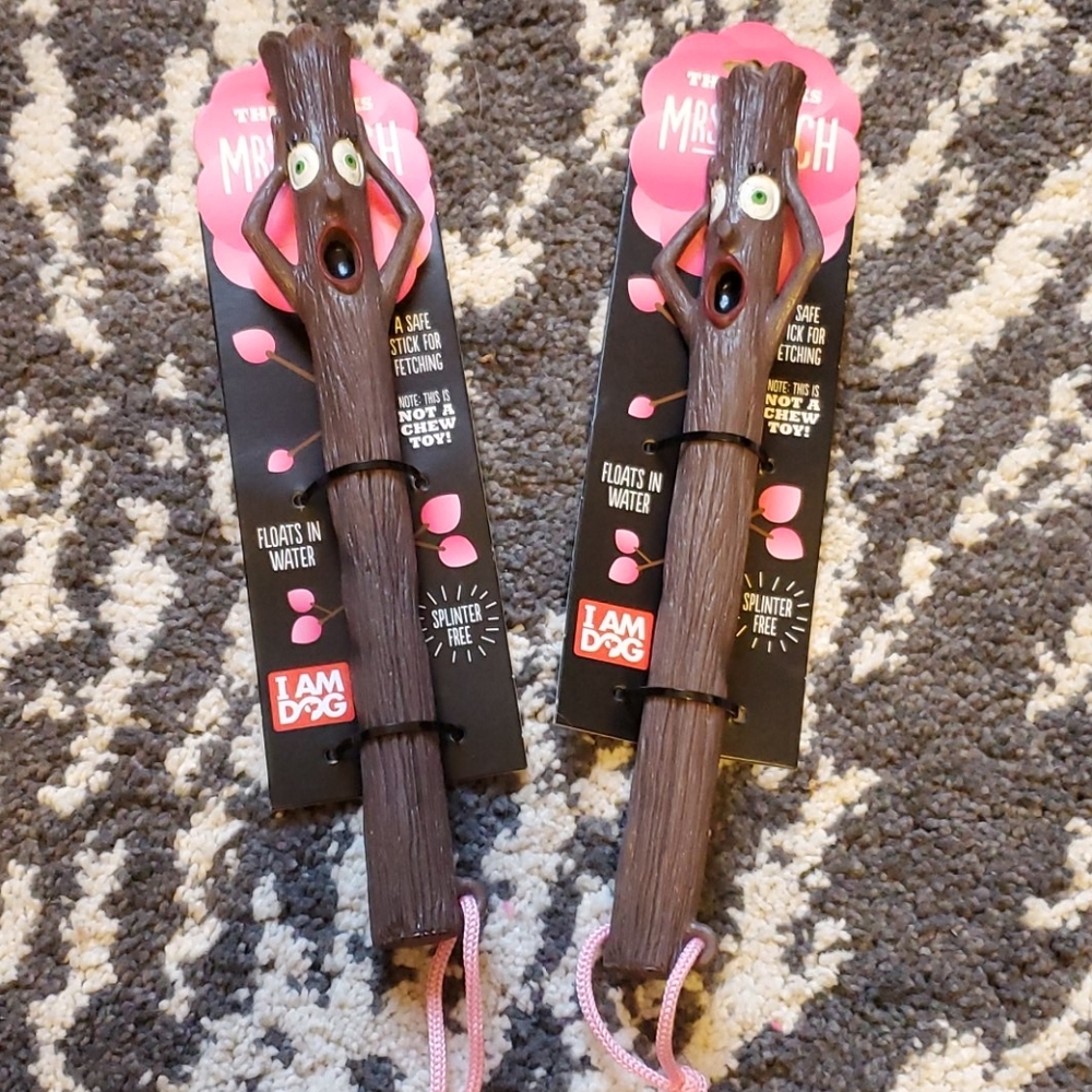 2 Brand New Fetching Stick dog toys training